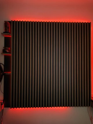 Cabecero Palillería real 135/150 cm con hueco led