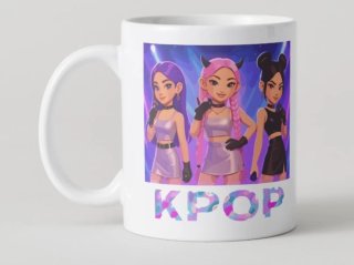 Caneca K-Pop com estampa de grupo