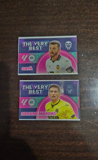 Cromos chicle The Very Best - Gaya y Gerard Moreno