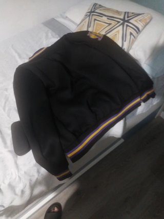 Chaqueta Lakers Kobe 24 Negra Morada