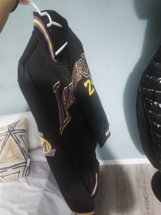 Chaqueta Lakers Kobe 24 Negra Morada