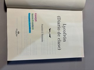 Lycofrón diario de clase