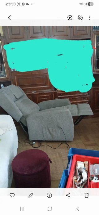 Sillón relax 1 motor con funda