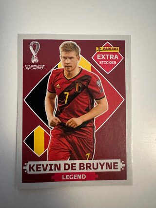 Cromos Panini Kevin De Bruyne Extra Qatar 2022