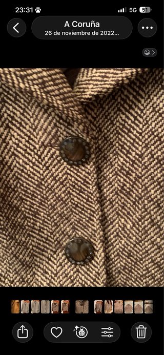 Chaqueta espiga marrón BALI