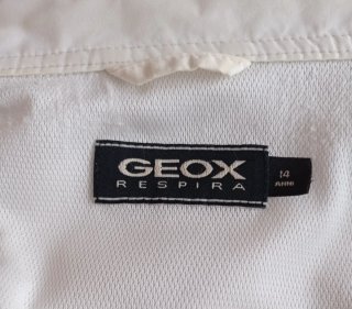 Giacca Geox bianca impermeabile/antivento