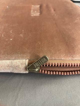 Funda portátil terciopelo rosa