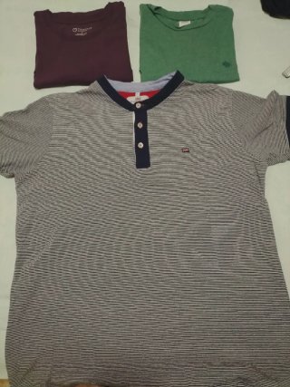 Lote 2 Camisetas Casual Scott Miller Talla L