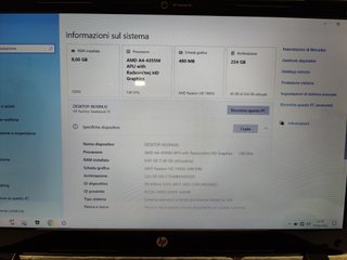 Notebook HP AMD SSD 240GB Ram 8GB HD Borsa Mouse