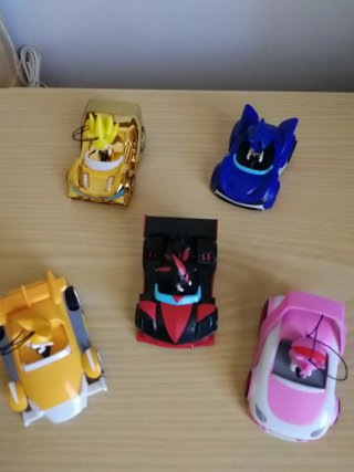 Set 5 Macchinine Tim Sonic Retrocarica