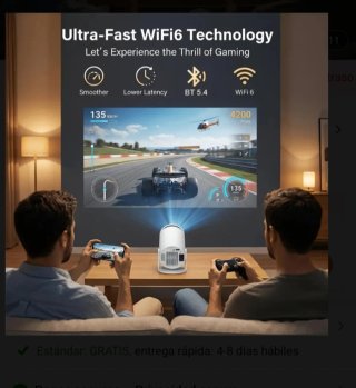 Proyector 4K UHD Blanco ⭐⭐⭐⭐⭐