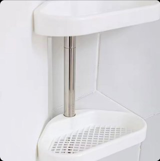 Scaffale telescopico angolare bagno