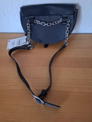 Bolso Zara Negro Piel