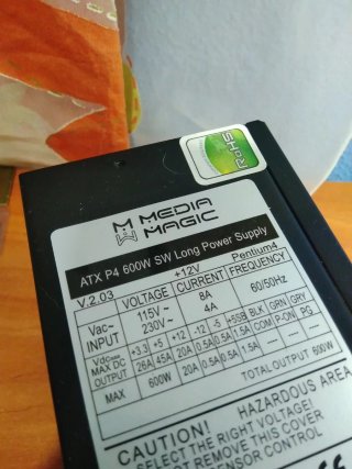 Fuente Alimentación Gaming M-MAGIC 600W