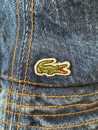 Gorro Bob Denim Lacoste Azul