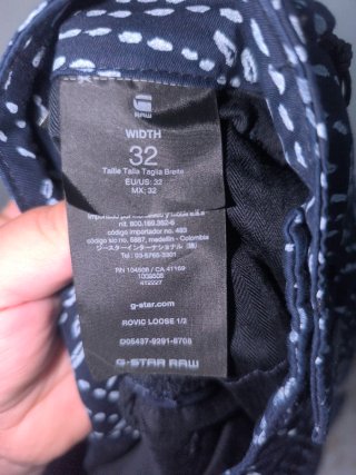 Pantalones G-Star RAW Estampados. Talla 42