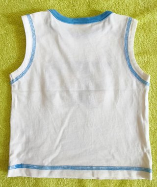 T-Shirt Sem Mangas para Bebé (6-9 Meses)
