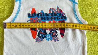 T-Shirt Sem Mangas para Bebé (6-9 Meses)
