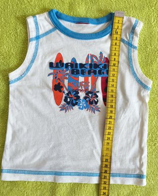 T-Shirt Sem Mangas para Bebé (6-9 Meses)