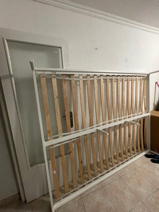 Estructura Cama Ikea Blanca Metal