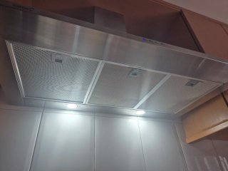Campana extractora de cocina moderna