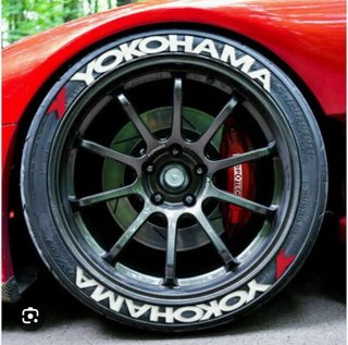 Pegatinas neumáticos Yokohama Advan (Set de 8)