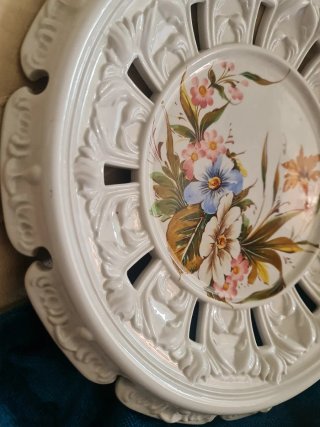 Capodimonte Tapa y Plato Base de Sopera Original