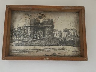 Cuadro antiguo de paisaje