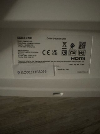 Monitor Samsung Odyssey G9 Curvo 49” (a reparar)