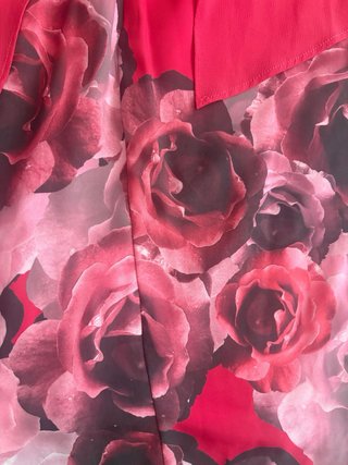 VESTIDO FIESTA ROSAS