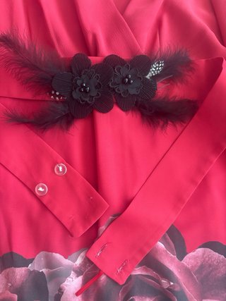 VESTIDO FIESTA ROSAS