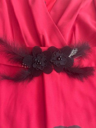 VESTIDO FIESTA ROSAS