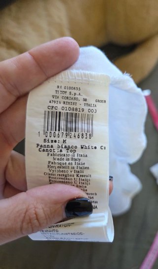 Top Rinascimento Blanco Satinado Encaje