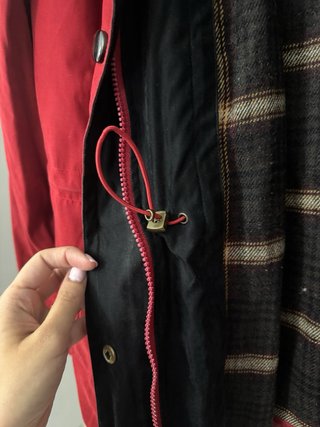Abrigo Liz Claiborne Rojo Talla L