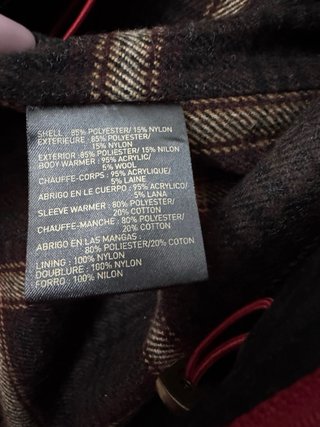 Abrigo Liz Claiborne Rojo Talla L