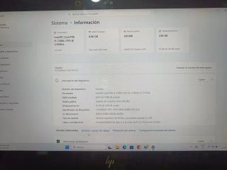Portátil HP TÁCTIL X360 1020 12,5" 8Gb RAM i5 7a