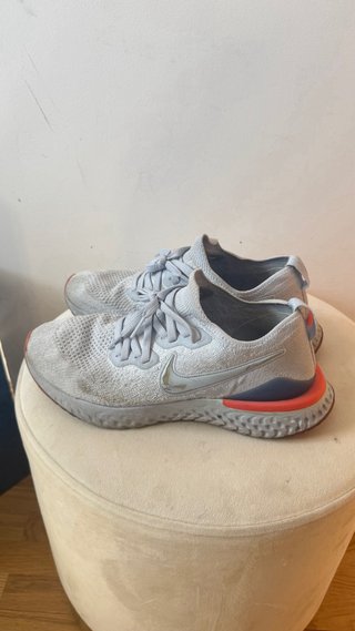 Nike Epic React Flyknit Gris Naranja