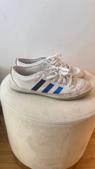 Adidas Nizza Zapatillas Blancas y Azules