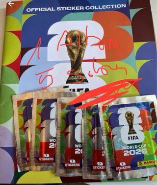 Álbum y 5 sobres FIFA World Cup 2026