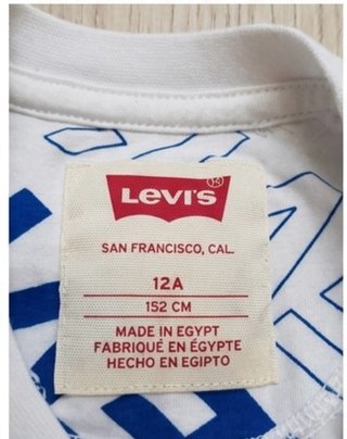 Camiseta Levi's Blanca Estampada