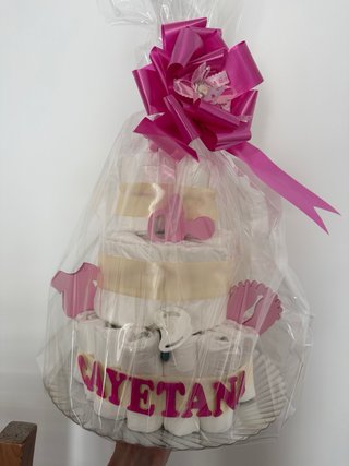 Tarta de pañales personalizada