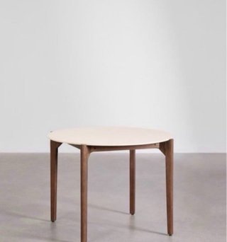 Mesa redonda Sklum Sajuk cemento y madera