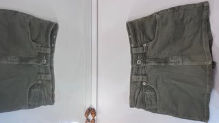 Falda vaquera D62 verde oliva talla M