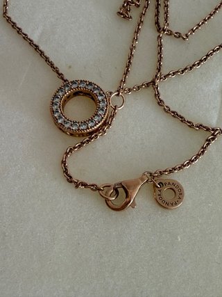 Collar Pandora Aro Circonitas