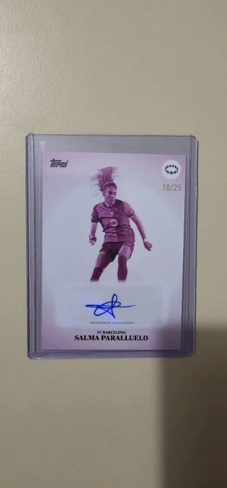 Salma Paralluelo FCBarcelona Topps Autograph 18/25