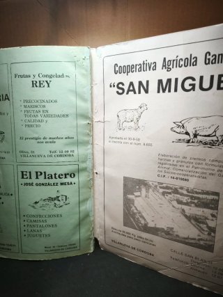 Antiguo libro de feria y fiestas 87