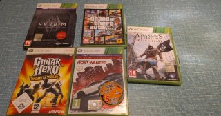 Xbox360+5giochi+memory card+2joystick