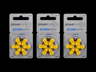 Pack 3 Blísteres Pilas Audífono Varta P10