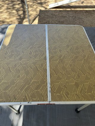 Mesa Plegable Camping de aluminio.