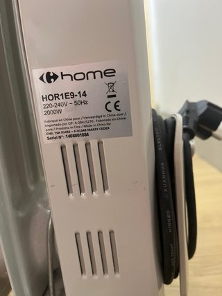 Radiador Aceite Carrefour Home Bajo Consumo 2000w